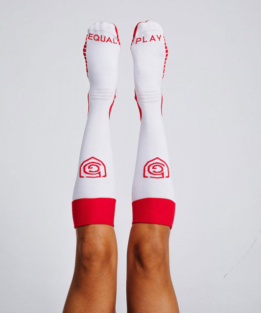 Equal Play Women's Soccer Over the Calf (OTC) Socks Goal Five