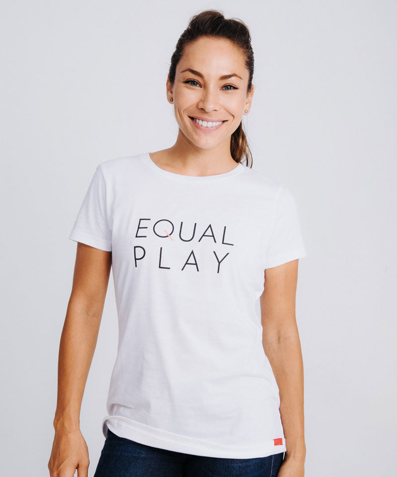 Equal Play Women's Soccer T Shirt Goal Five