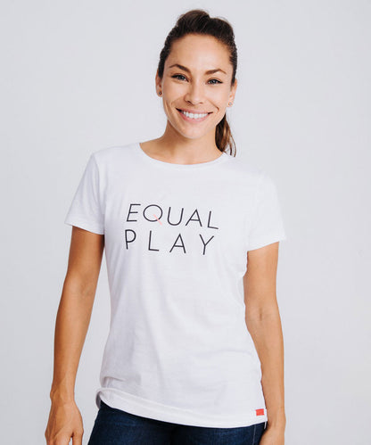 Equal Play Women's Soccer T Shirt Goal Five