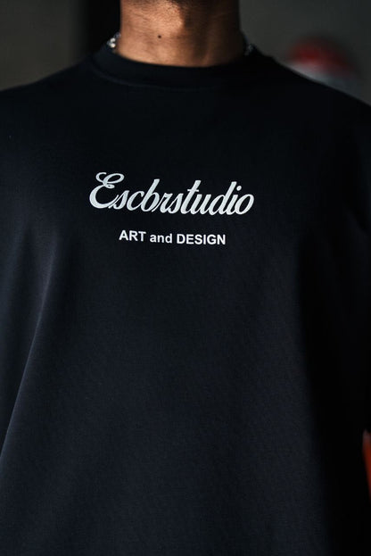 Escbrstudio Graphic Cotton Tee / Chill Now Art Design T-Shirt Withinblack
