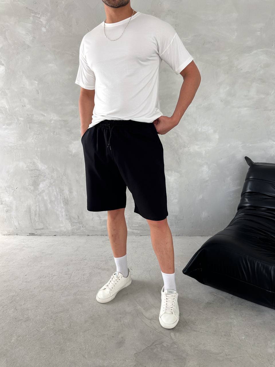 Essential Comfort Men's Lounge Shorts – Soft-Touch Minimalist Fit for Everyday Ease Withinblack