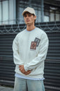Ethnic Rug Pattern Oversized Sweatshirt - Cozy and Stylish Streetwear Withinblack