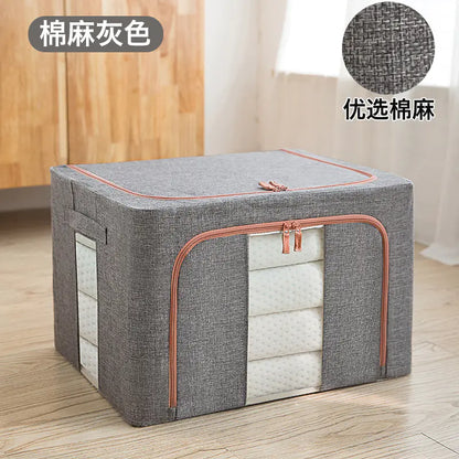 Large Window Cotton Storage Box with Steel Frame