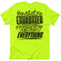 Exhausted - Safety Yellow T-Shirt Armed American Supply