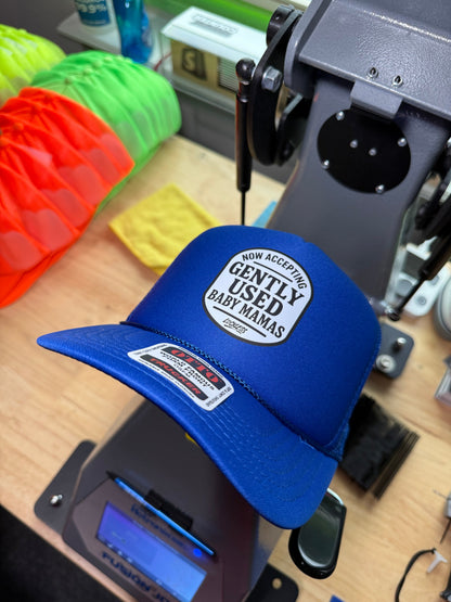 Now Accepting Gently Used Baby Mamas Trucker Hat Luckless Outfitters