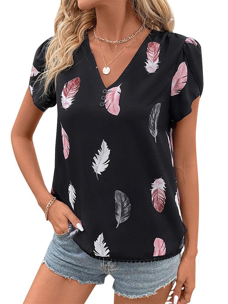Feather Print Cowgirl Top | Perfect for Casual Cowgirl Style Country in My Heart