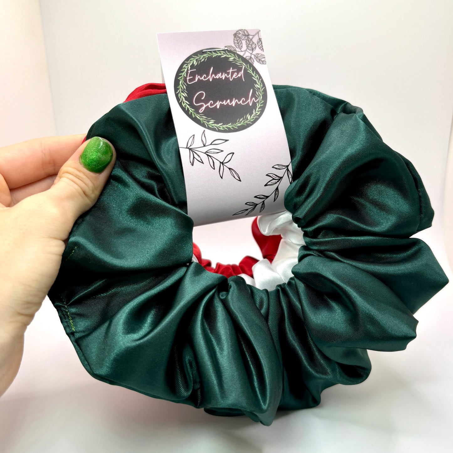 Christmas Silk Scrunchie Trio Enchanted Scrunch