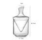 1000ml with Ice Bucket Decanter Lead-Free Crystal Glass Whiskey Vodka Brandy Bottle Bar Festival Hip Flask Wine Set