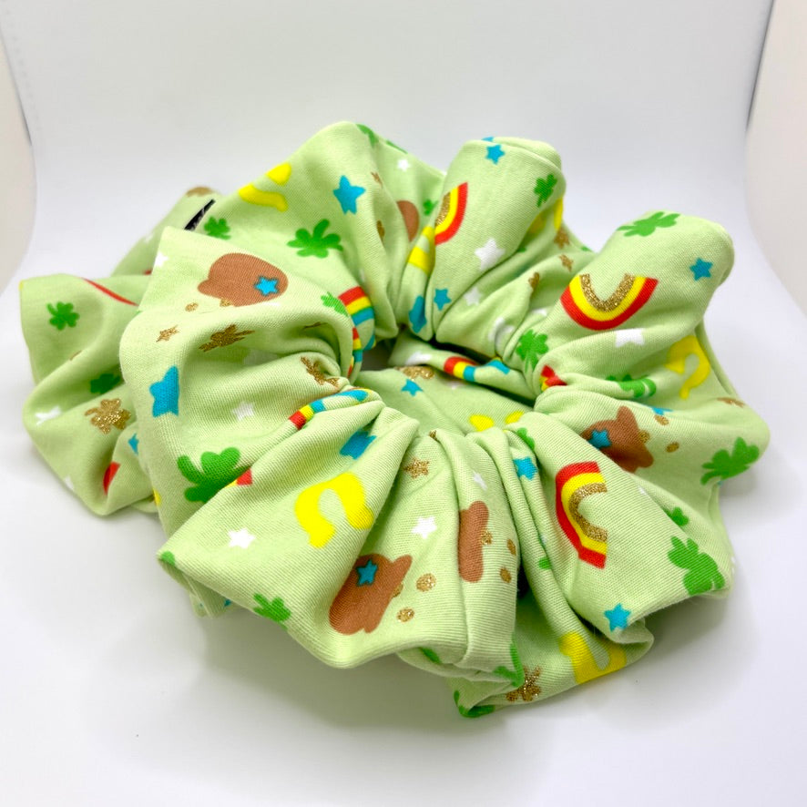 St Patrick's Day Glitter Charms Scrunchie Enchanted Scrunch