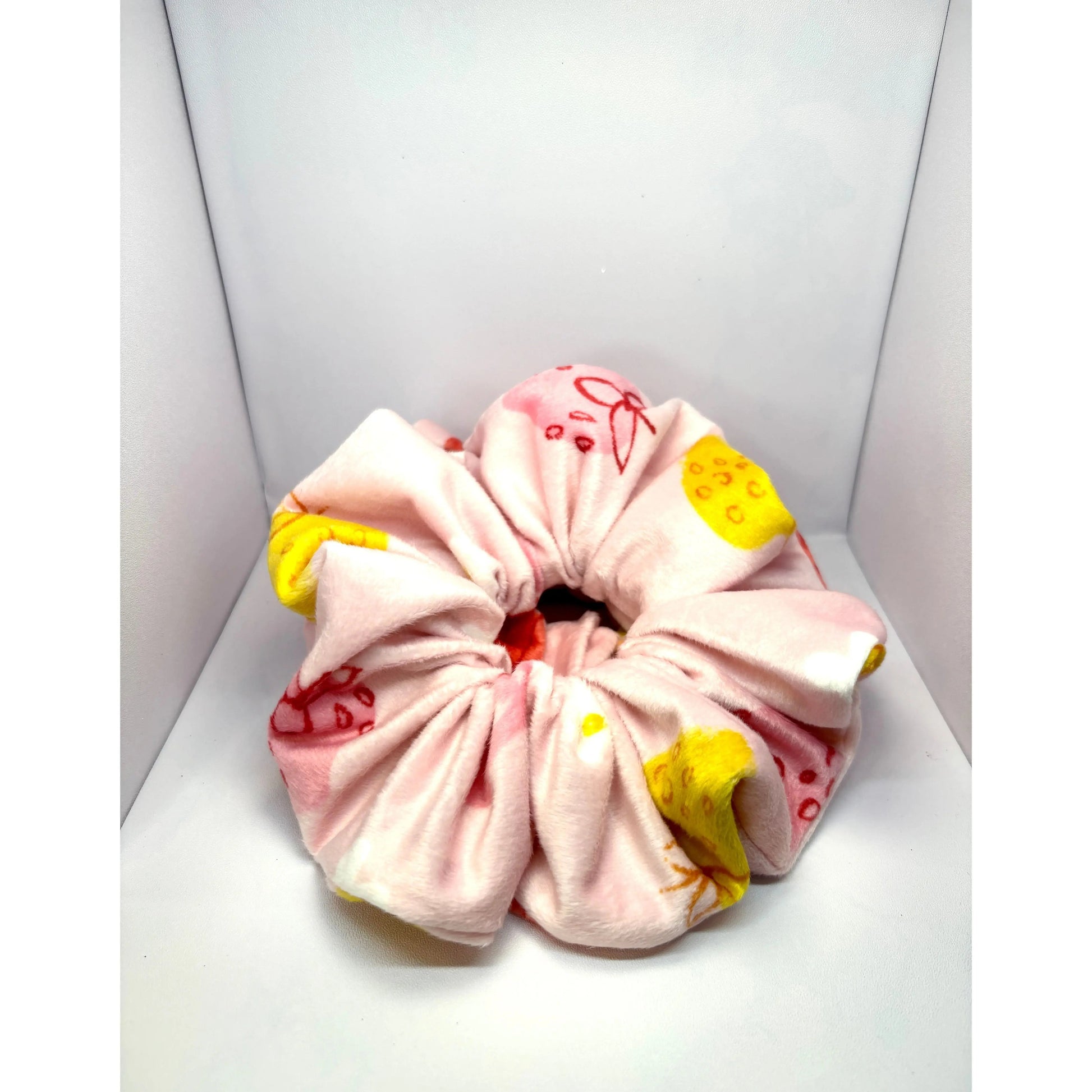 Pink Fruit Minky Scrunchie Enchanted Scrunch