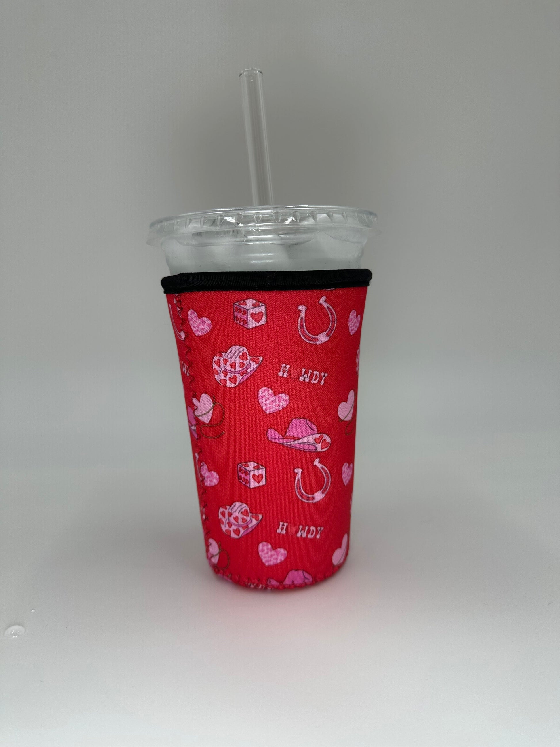 Valentines Howdy Coffee Sleeve BashDesignsCo