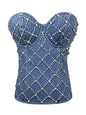 Rhinestone Cowgirl Denim Vest Country in My Heart