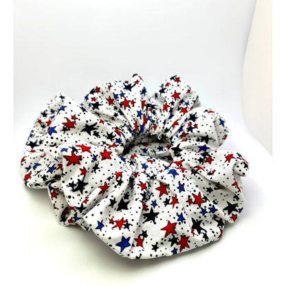 White Stars Patriotic Scrunchie Enchanted Scrunch