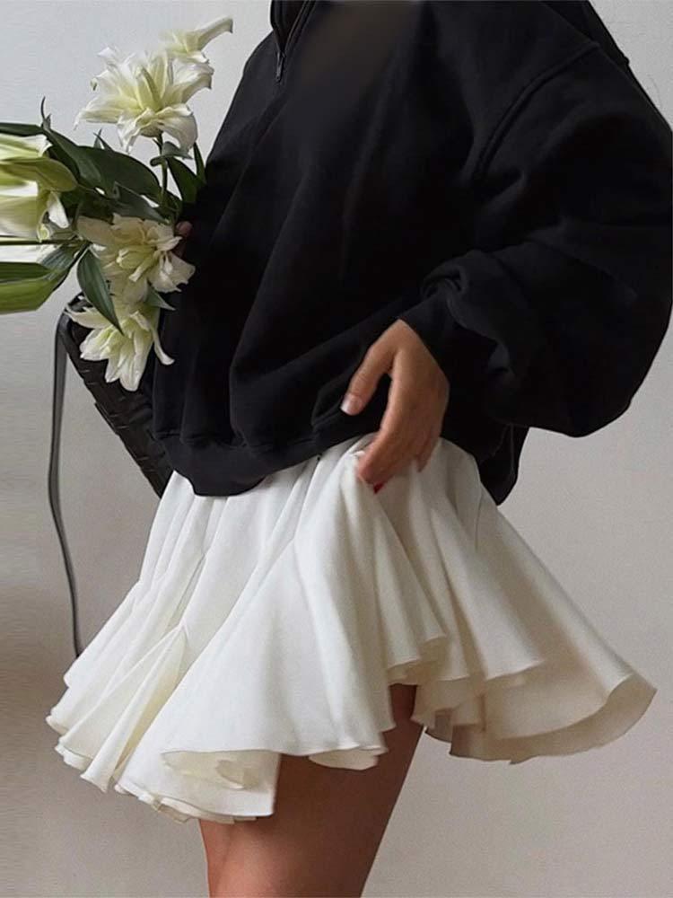 Vintage Pleated Ruffled Mini Skirt | Country Girl Festival & Rodeo Skirt Country in My Heart