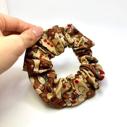 Mini Glitter Gingerbread Christmas Scrunchie Enchanted Scrunch