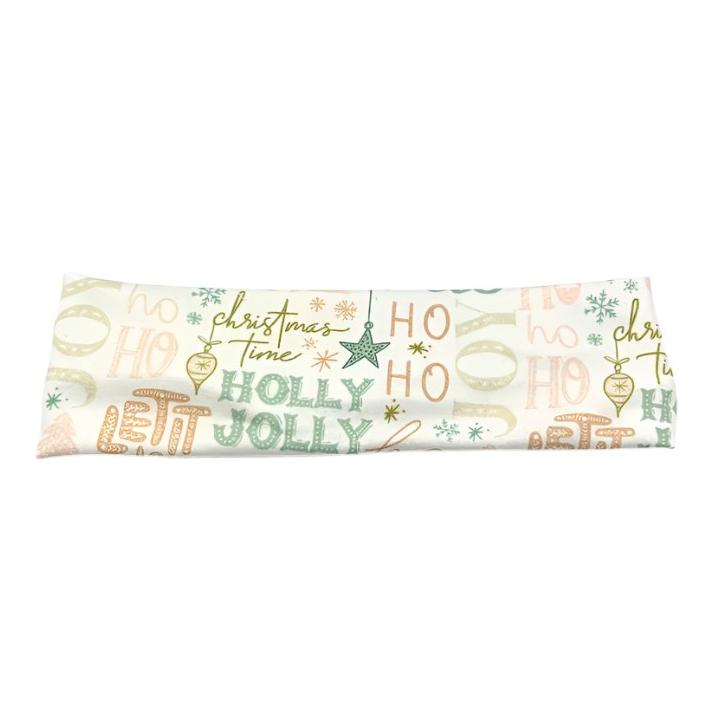 Holly Jolly Christmas Headband Enchanted Scrunch