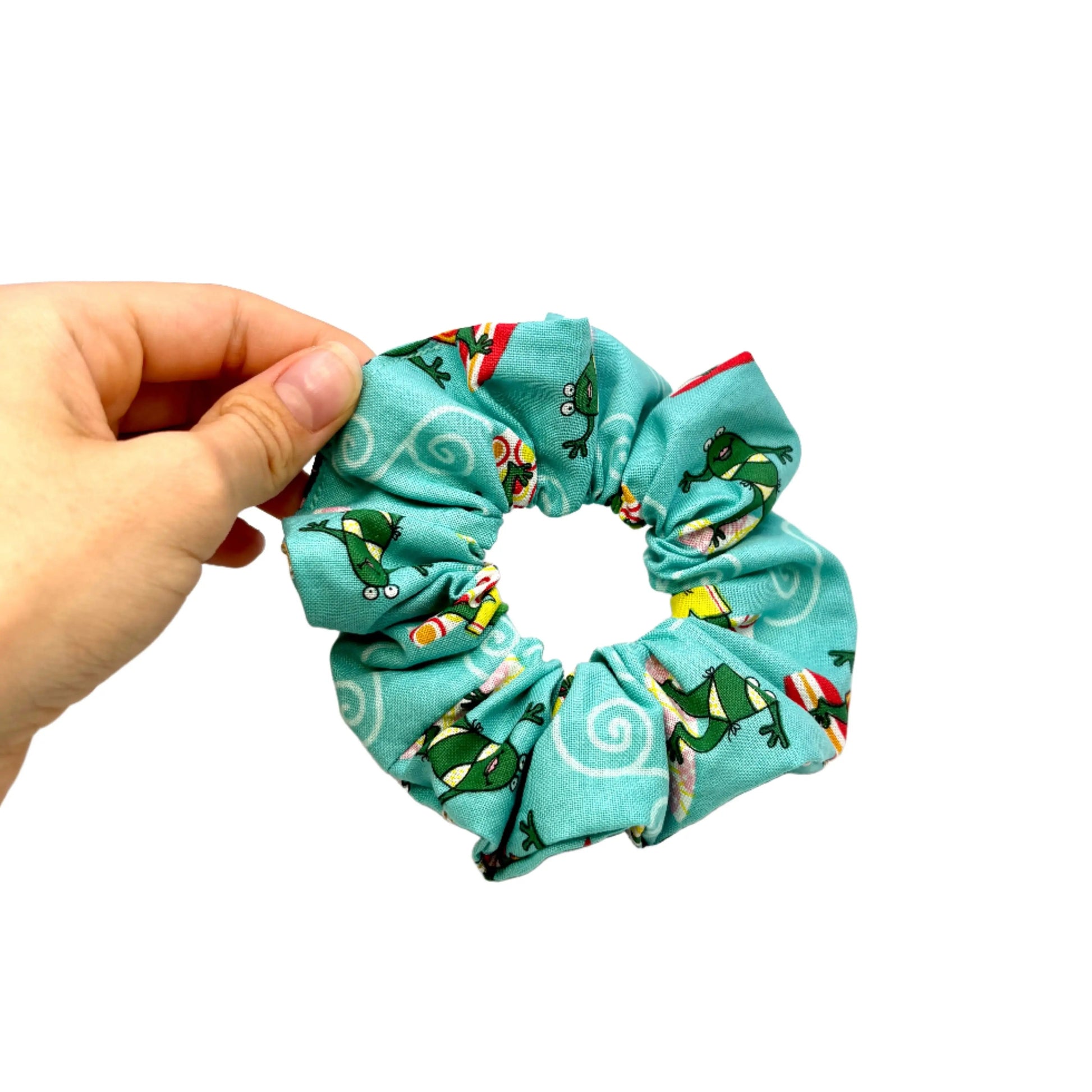 Mini Surfing Frog Summer Scrunchie Enchanted Scrunch