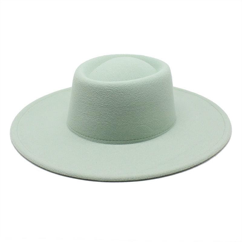 Ella Wide Brim Wool Jazz Hat – Stylish Felt Hat in 16 Colors Country in My Heart