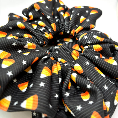 Candy Corn Ribbed Scrunchie Enchanted Scrunch