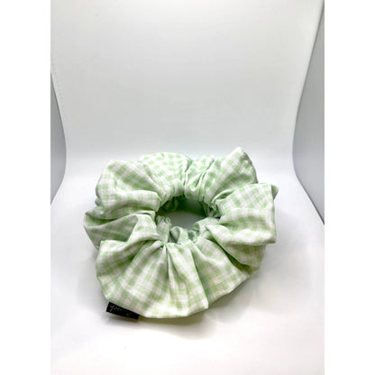 Mint Green Gingham Spring Scrunchie Enchanted Scrunch