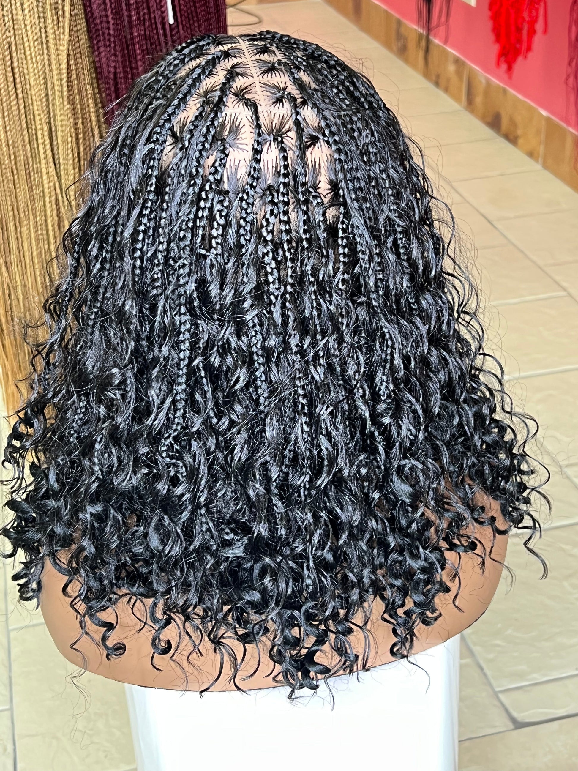 Short boho braided wig HOL stores