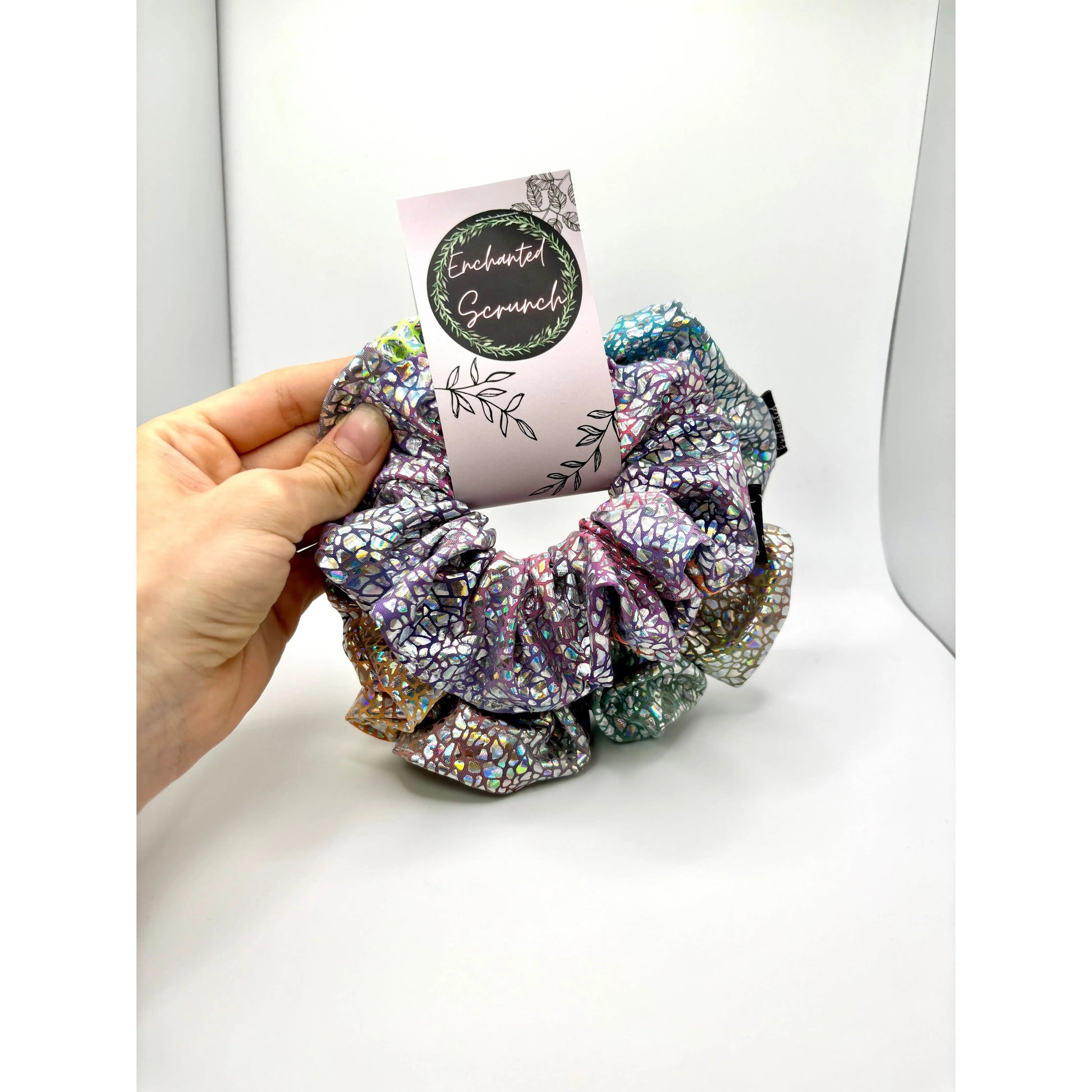 Holographic Tie Dye Mommy & Me Scrunchie Set Enchanted Scrunch