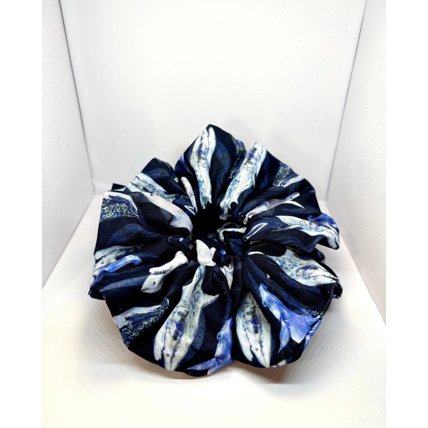 Dark Blue Shark Scrunchie Enchanted Scrunch