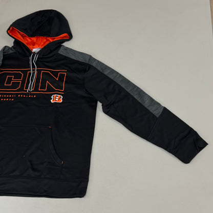NFL Cincinnati Bengals Hoodie AFC North Sweatshirt Pullover SZ L Black 1802967 PayWut