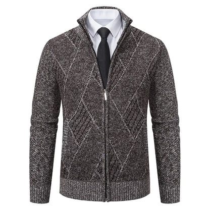 Men's Casual Slim-fit Stand Collar Sweater