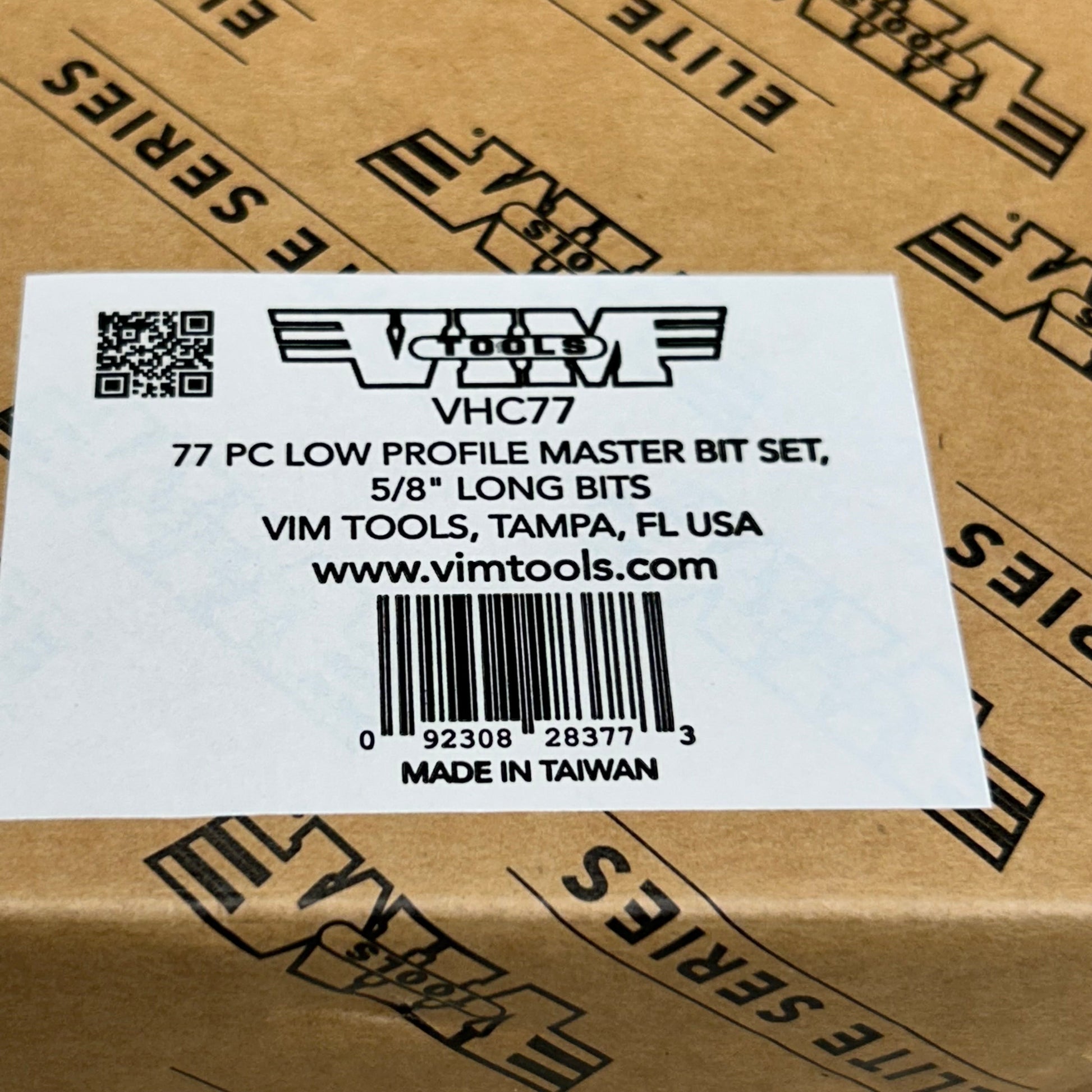 VIM TOOLS (77 PCS) Low Profile Master Bit Set 5/8" Long Bits Black VHC77 PayWut