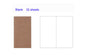 4.3x8.3 Midori Traveler's Notebook Refill 110mmx210mm Blank Dot Grid Paper Graph-paper Ruled 32 sheets