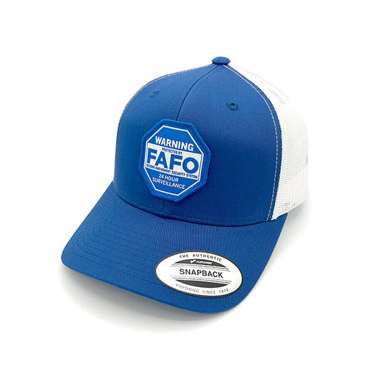 FAFO Second Amendment Security System Woven Patch Hat Shield Republic