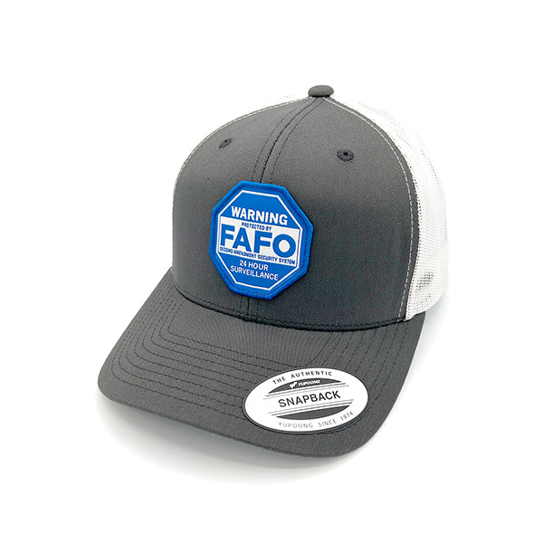 FAFO Second Amendment Security System Woven Patch Hat Shield Republic