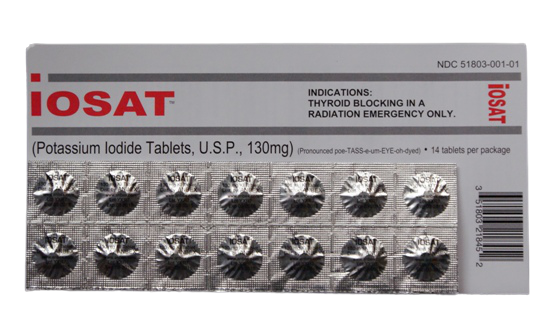 Potassium Iodide Tablets USP, 130 mg quakekits.com