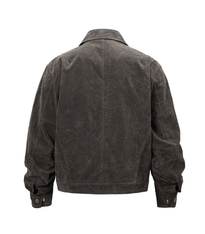 BROWN SUEDE WORK JACKET