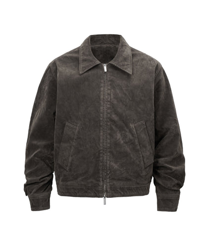 BROWN SUEDE WORK JACKET