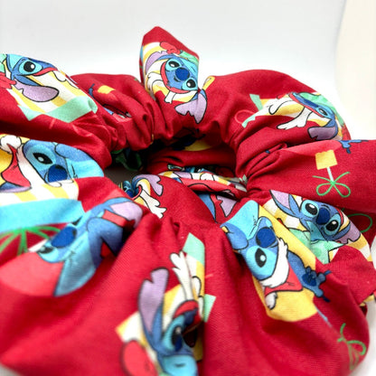 Red Stitch Christmas Scrunchie Enchanted Scrunch