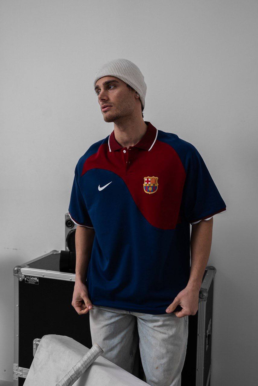 FC Barcelona Football Jersey - Official Emblem Withinblack