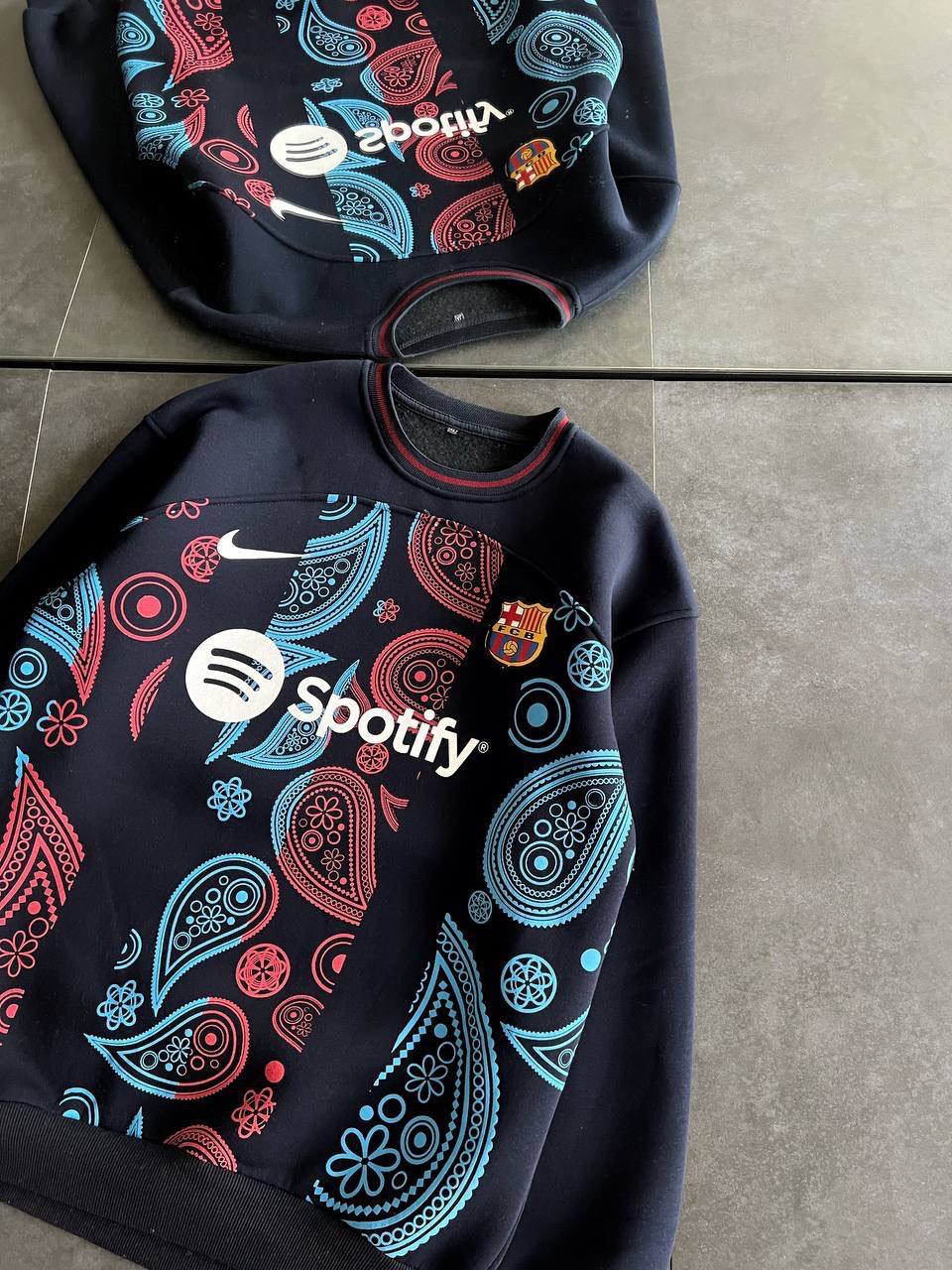 FC Barcelona Oversized Sweatshirt - Iconic Logo Casual Sportswear Withinblack