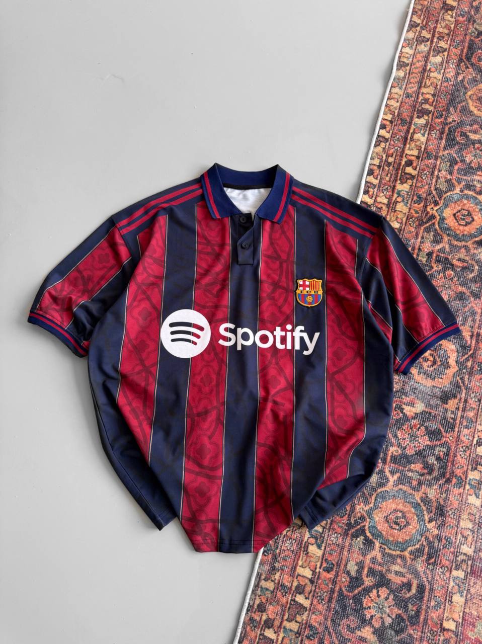 FC Barcelona Spotify T-Shirt, Unisex Cotton Football Tee Withinblack