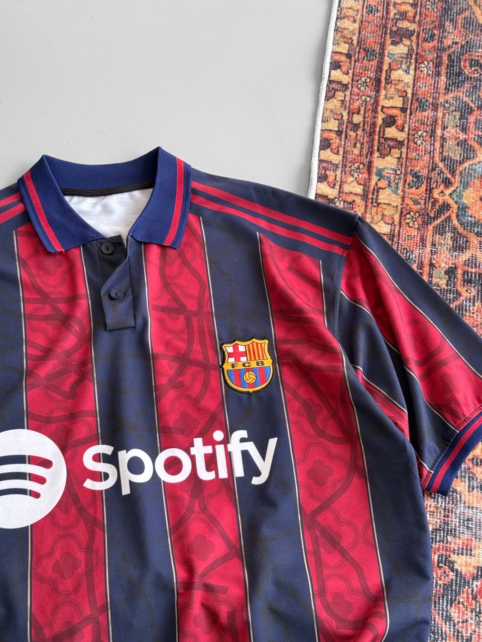 FC Barcelona Spotify T-Shirt, Unisex Cotton Football Tee Withinblack