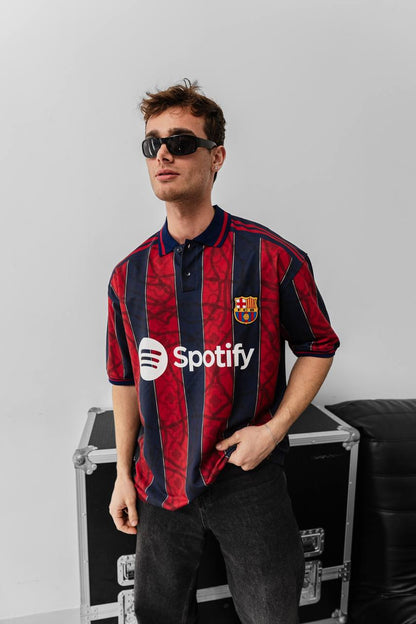 FC Barcelona Spotify T-Shirt, Unisex Cotton Football Tee Withinblack