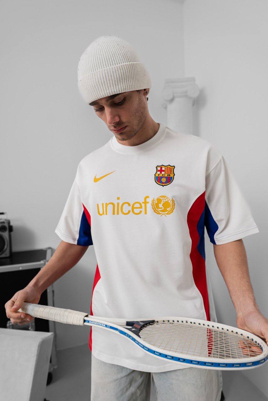 FC Barcelona UNICEF T-Shirt - Stylish Tee for Barça Fans & Charity Support Withinblack