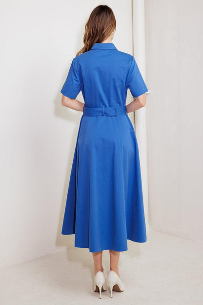 LUCKY ME WOVEN MIDI DRESS Flying Tomato
