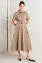 LUCKY ME WOVEN MIDI DRESS Flying Tomato
