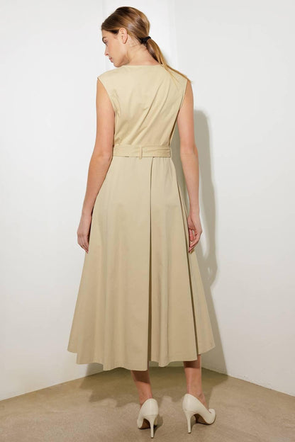 DELICATE DREAMS WOVEN MIDI DRESS Flying Tomato