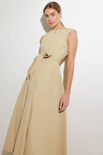 DELICATE DREAMS WOVEN MIDI DRESS Flying Tomato