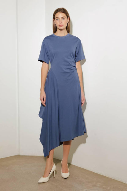 RIGHT ON CUE KNIT MIDI DRESS Flying Tomato