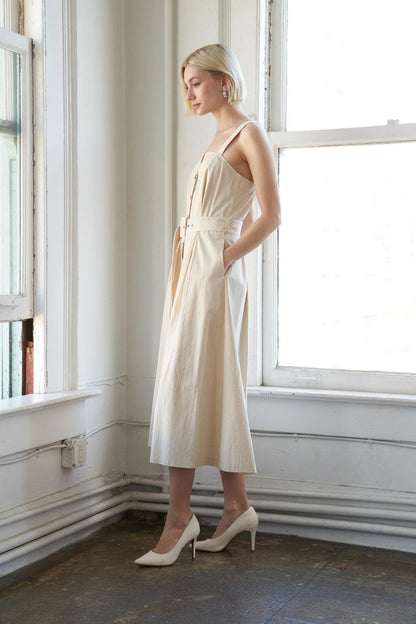 CALIFORNIA DREAMING WOVEN MIDI DRESS Flying Tomato
