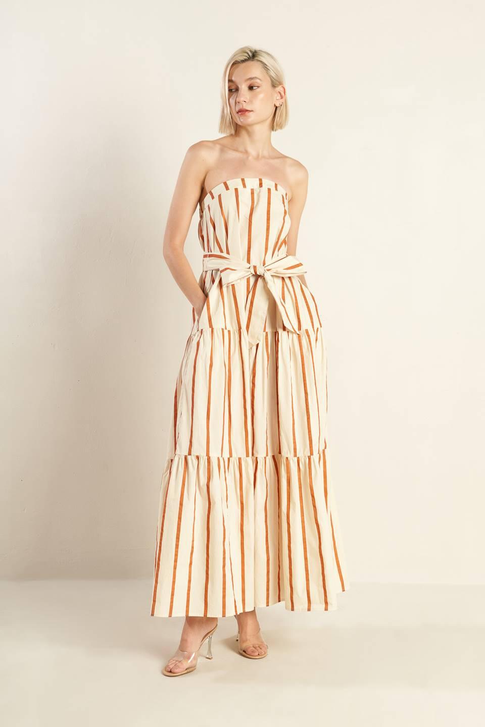 SWEET REMINISCENCE WOVEN MAXI DRESS Flying Tomato